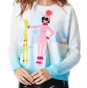 New Alice and Olivia Gleeson Ski Themed Sweater, Size Small